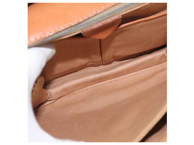 Céline CELINE Sac à épaule en toile Macadam PVC Beige Gold - vue 10