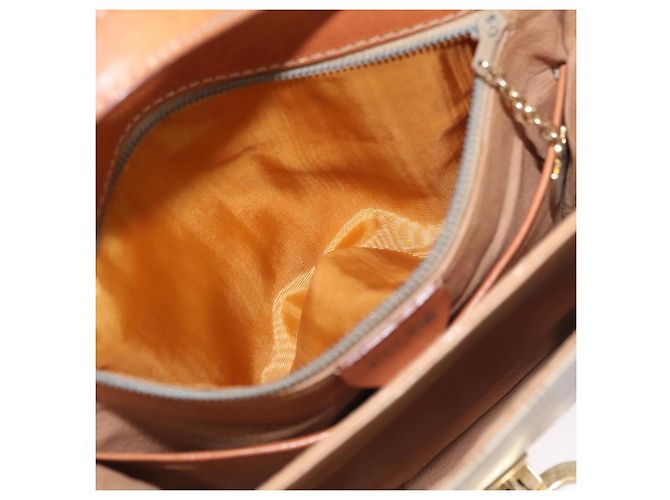 Céline CELINE Sac à épaule en toile Macadam PVC Beige Gold - vue 11