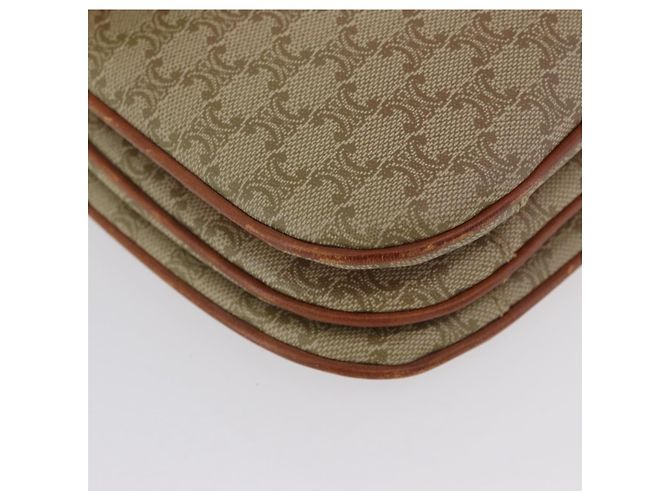 Céline CELINE Sac à épaule en toile Macadam PVC Beige Gold - vue 14
