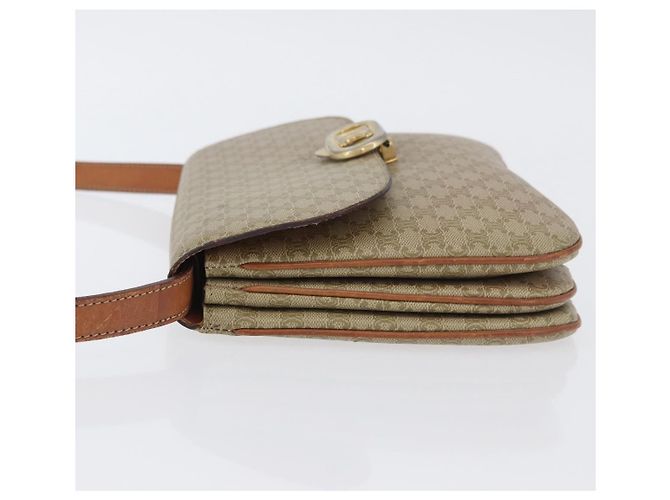 Céline CELINE Sac à épaule en toile Macadam PVC Beige Gold - vue 4