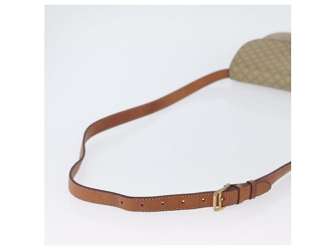 Céline CELINE Sac à épaule en toile Macadam PVC Beige Gold - vue 7