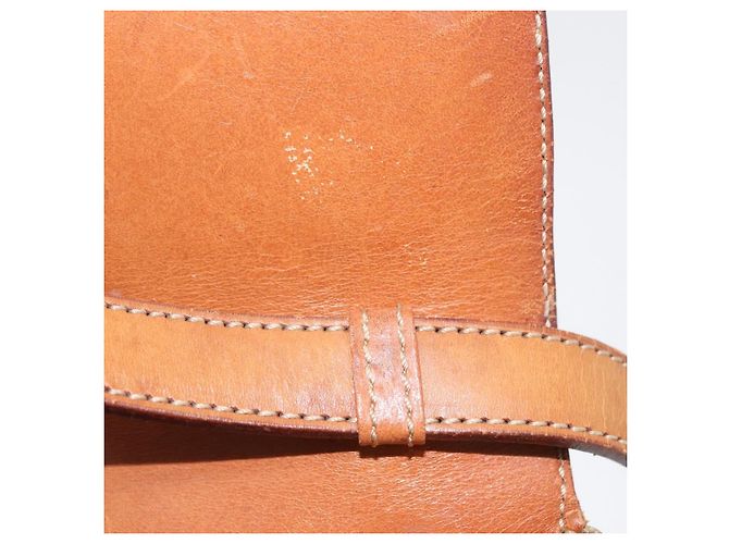 Céline CELINE Sac à épaule en toile Macadam PVC Beige Gold - vue 9