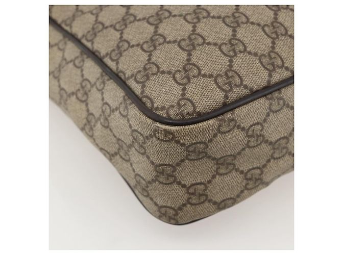 GUCCI GG Supreme Shoulder Bag PVC Beige Gold 201448 - view 16