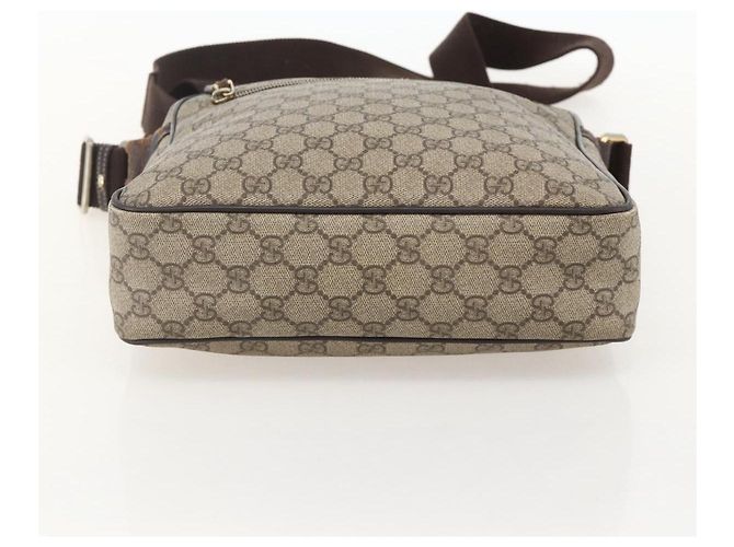 GUCCI GG Supreme Shoulder Bag PVC Beige Gold 201448 - view 5
