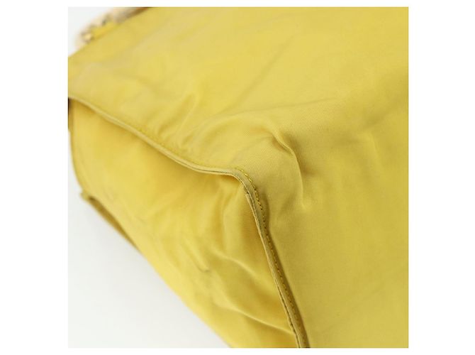 PRADA Hand Bag Nylon Yellow Gold - vista 10