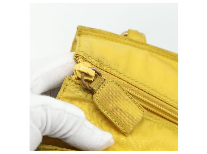 PRADA Hand Bag Nylon Yellow Gold - vista 18