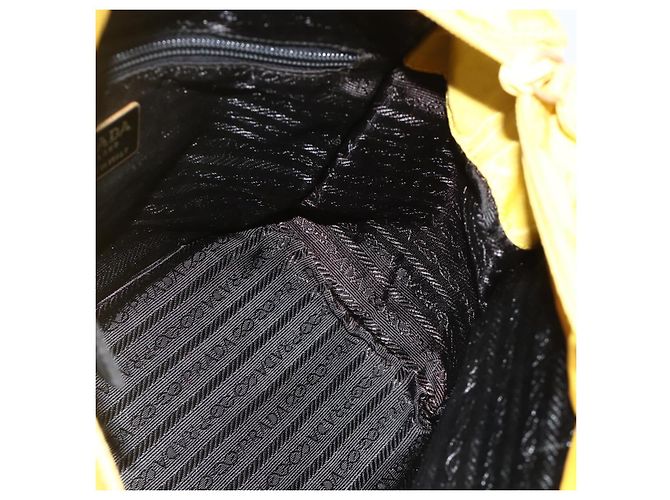 PRADA Hand Bag Nylon Yellow Gold - vista 20