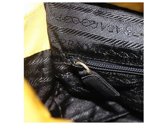 PRADA Hand Bag Nylon Yellow Gold - vista 22