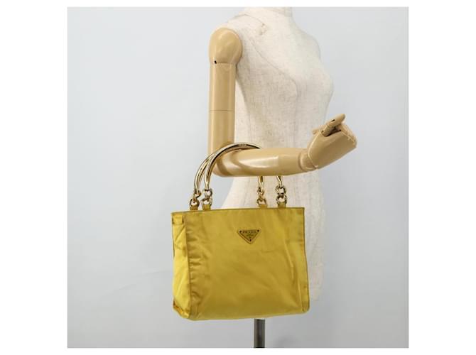 PRADA Hand Bag Nylon Yellow Gold - vista 24