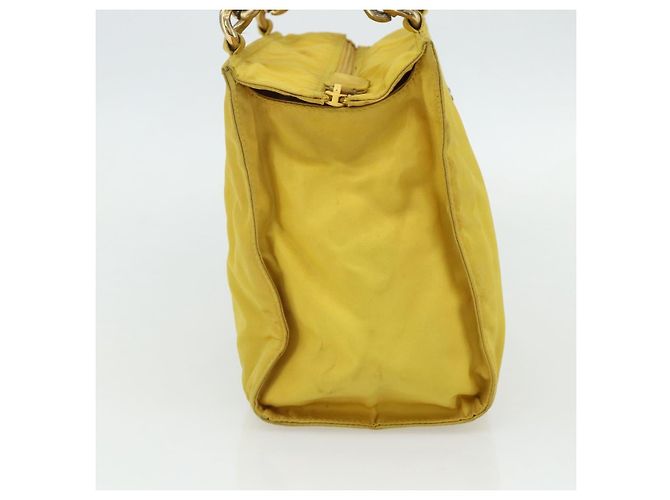 PRADA Hand Bag Nylon Yellow Gold - vista 3