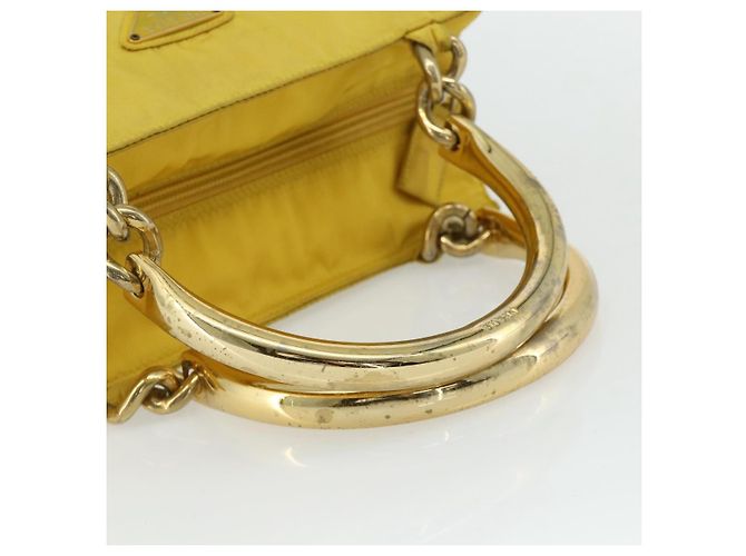 PRADA Hand Bag Nylon Yellow Gold - vista 7