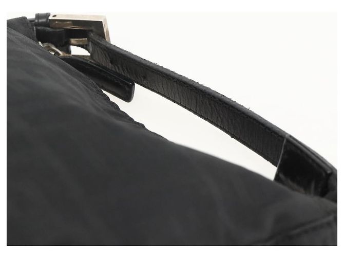FENDI Zucca Canvas Hand Pouch Nylon Black Silver - vista 14
