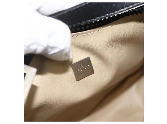 FENDI Zucca Canvas Hand Pouch Nylon Black Silver - vista 18