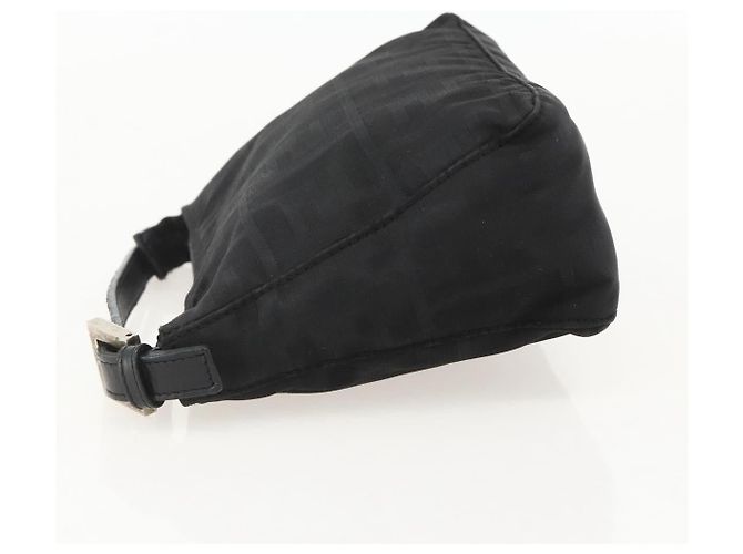 FENDI Zucca Canvas Hand Pouch Nylon Black Silver - vista 3