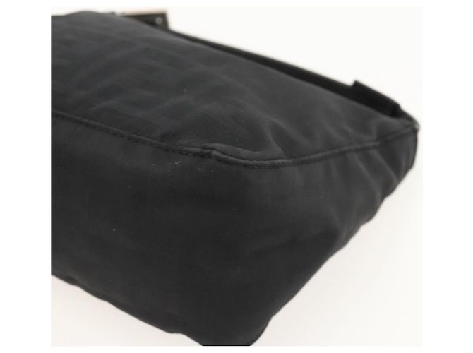 FENDI Zucca Canvas Hand Pouch Nylon Black Silver - vista 8
