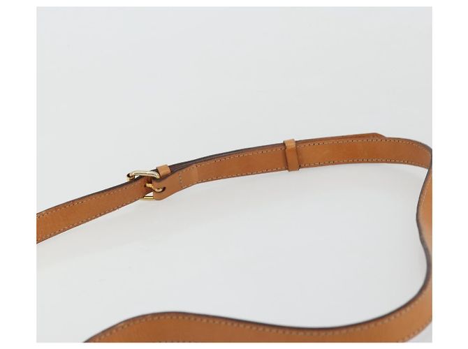 Céline CELINE Macadam Canvas Medallion Shoulder Bag PVC Leather Brown Gold - vista 8