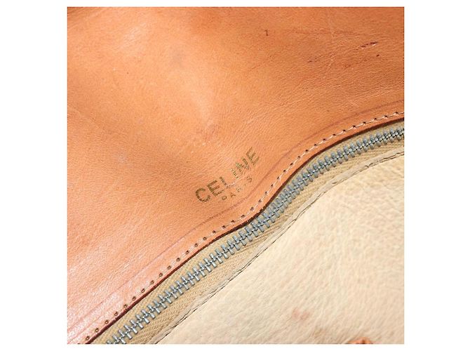 Céline CELINE Macadam Canvas Shoulder Bag PVC Beige Gold - vista 10