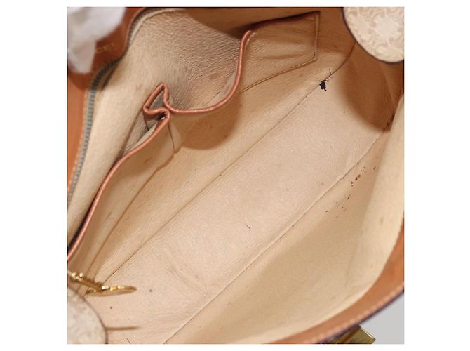 Céline CELINE Macadam Canvas Shoulder Bag PVC Beige Gold - vista 11