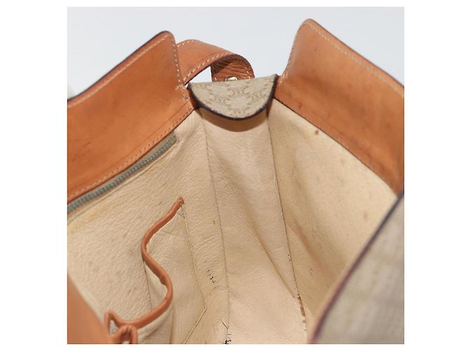 Céline CELINE Macadam Canvas Shoulder Bag PVC Beige Gold - vista 18