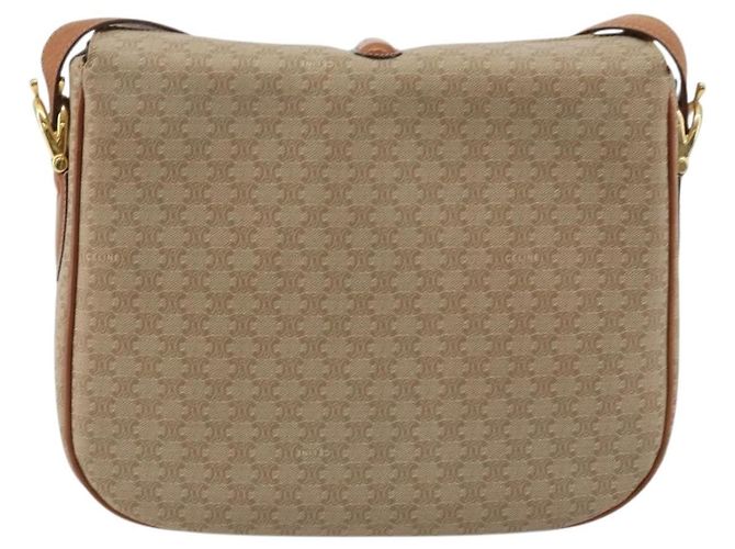 Céline CELINE Macadam Canvas Shoulder Bag PVC Beige Gold - vista 2