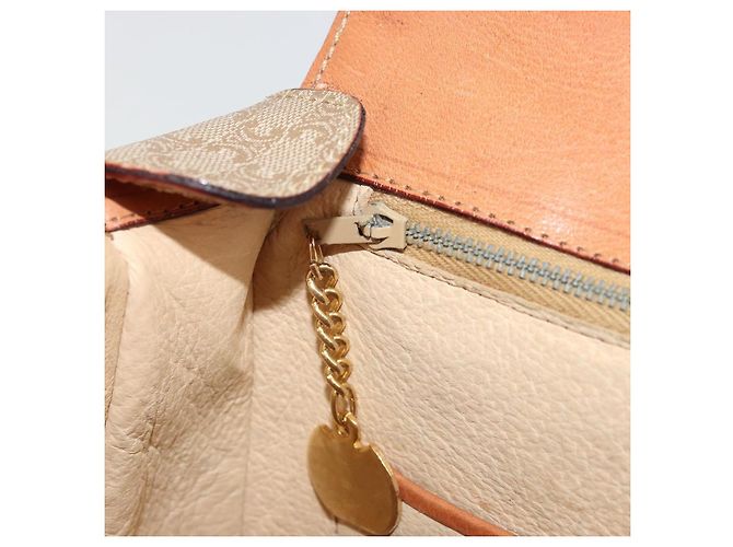 Céline CELINE Macadam Canvas Shoulder Bag PVC Beige Gold - vista 20