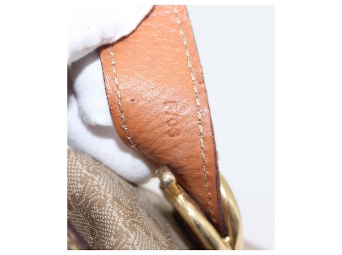 Céline CELINE Macadam Canvas Shoulder Bag PVC Beige Gold - vista 22