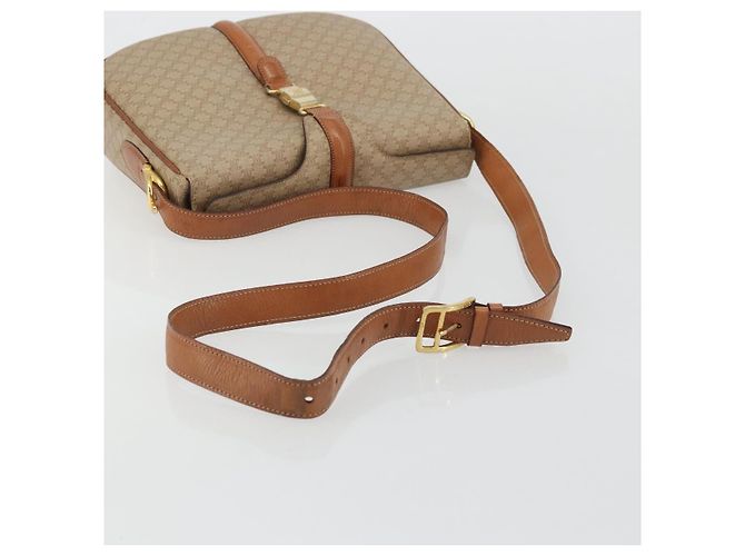 Céline CELINE Macadam Canvas Shoulder Bag PVC Beige Gold - vista 7