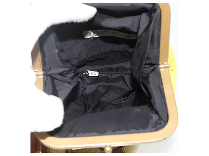 Miu Miu Shoulder Bag Leather Yellow - vista 10