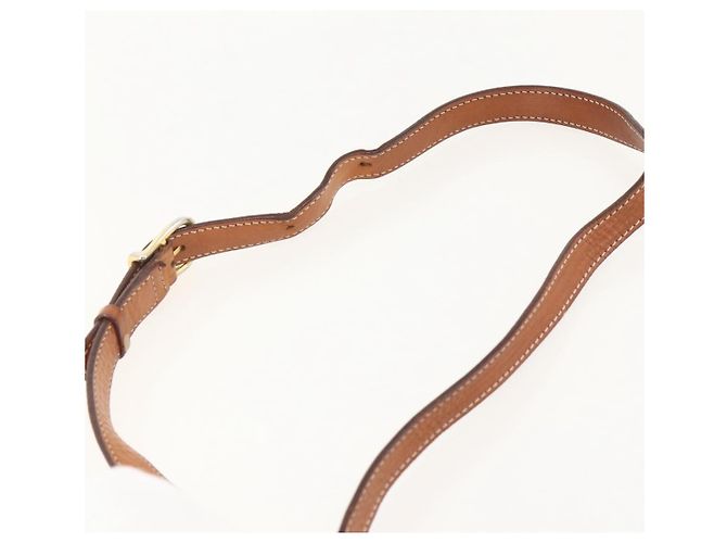 Céline CELINE Macadam Canvas Circle Shoulder Bag PVC Leather Brown Gold - vista 14