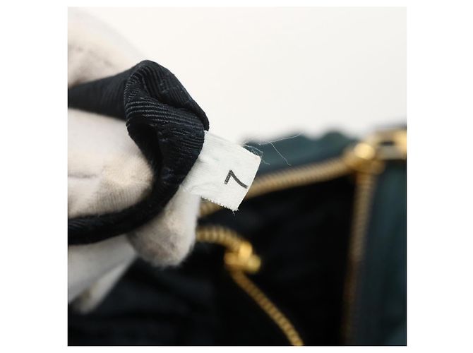 PRADA Schultertasche Nylon Green Gold - Ansicht 11