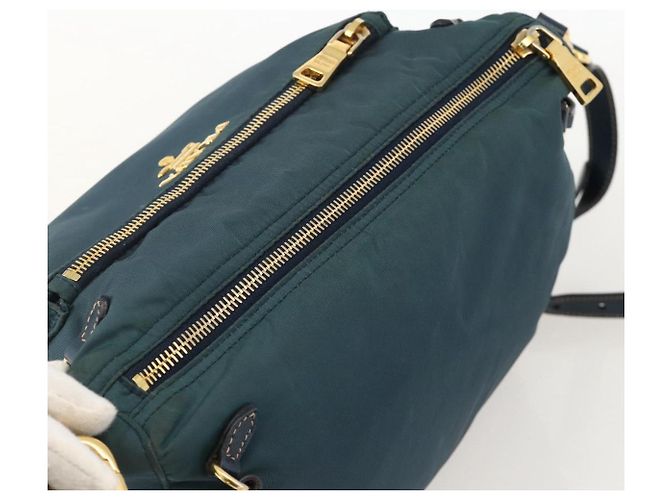 PRADA Schultertasche Nylon Green Gold - Ansicht 6