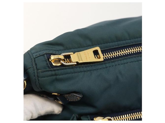 PRADA Schultertasche Nylon Green Gold - Ansicht 9