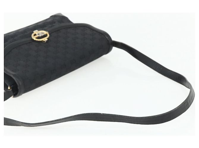 GUCCI GG Canvas Schultertasche Schwarz Gold - Ansicht 7