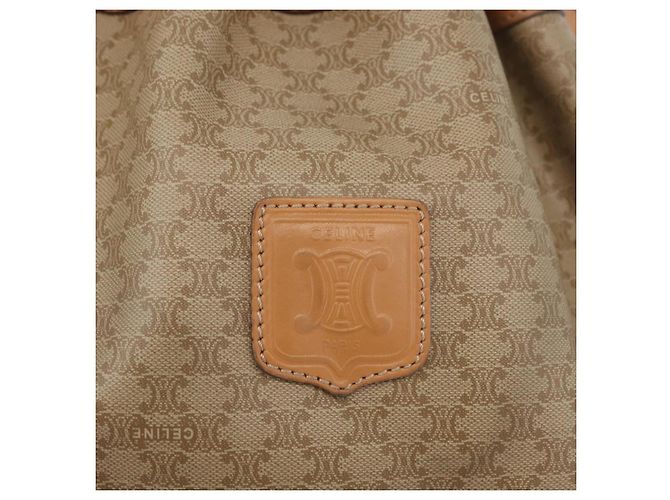 Céline CELINE Macadam Canvas Shoulder Bag PVC Beige Gold - vista 10