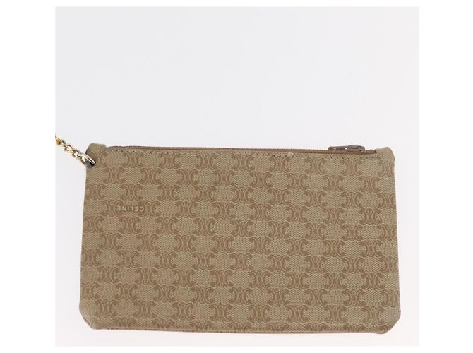 Céline CELINE Macadam Canvas Shoulder Bag PVC Beige Gold - vista 20