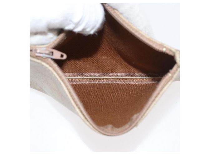 Céline CELINE Macadam Canvas Shoulder Bag PVC Beige Gold - vista 21