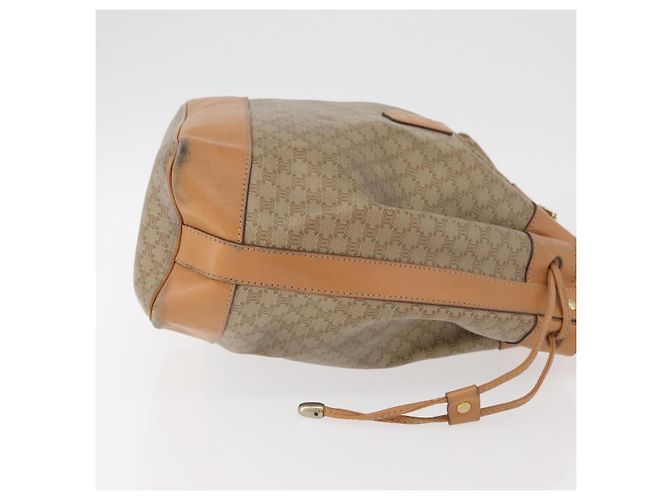 Céline CELINE Macadam Canvas Shoulder Bag PVC Beige Gold - vista 3
