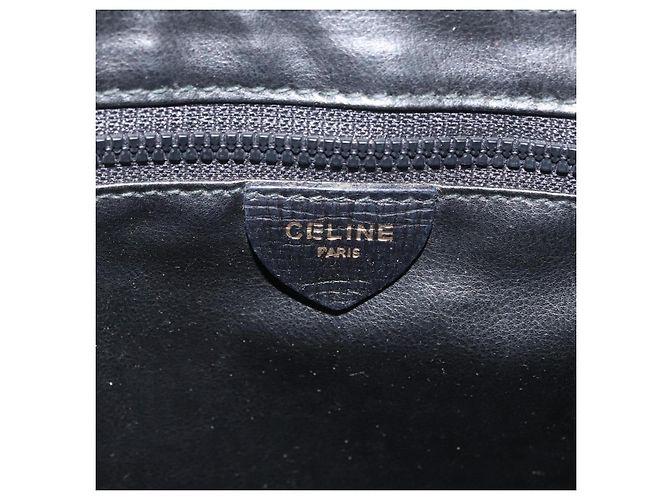 Céline CELINE Circle Shoulder Bag Leather Black Gold - vista 12