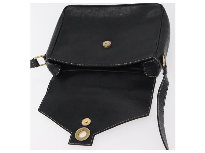Céline CELINE Circle Shoulder Bag Leather Black Gold - vista 18