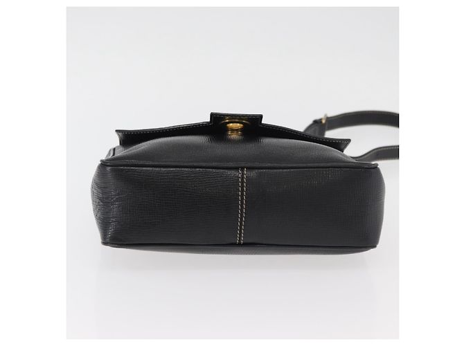 Céline CELINE Circle Shoulder Bag Leather Black Gold - vista 5