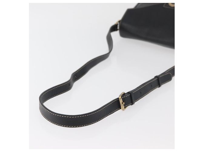 Céline CELINE Circle Shoulder Bag Leather Black Gold - vista 7