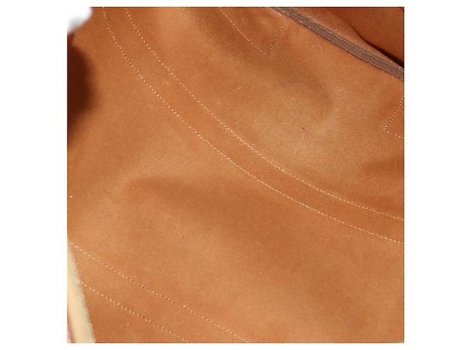 Céline CELINE Macadam Canvas Boston Bag PVC Leather Brown Gold - vista 11