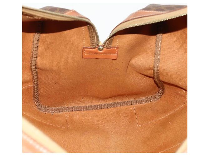 Céline CELINE Macadam Canvas Boston Bag PVC Leather Brown Gold - vista 21