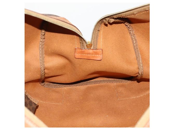 Céline CELINE Macadam Canvas Boston Bag PVC Leather Brown Gold - vista 22