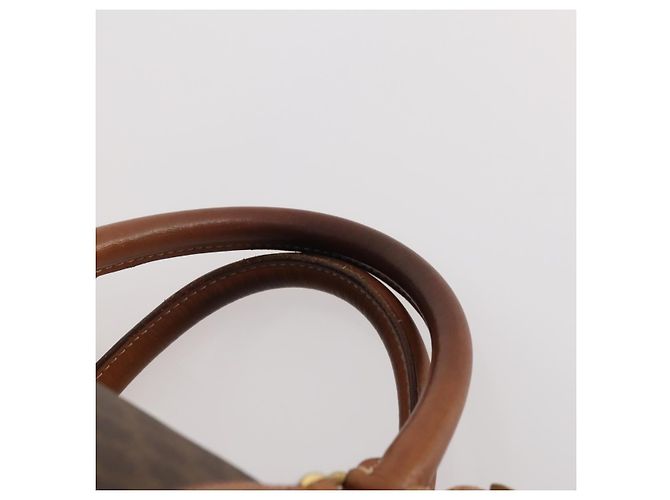 Céline CELINE Macadam Canvas Boston Bag PVC Leather Brown Gold - vista 8