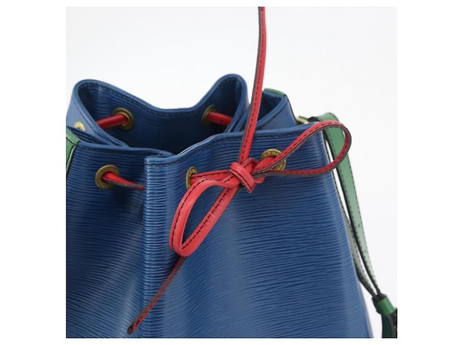 LOUIS VUITTON Epi Tricolor Noe Shoulder Bag Blue Red Green M44082 LV - vista 10