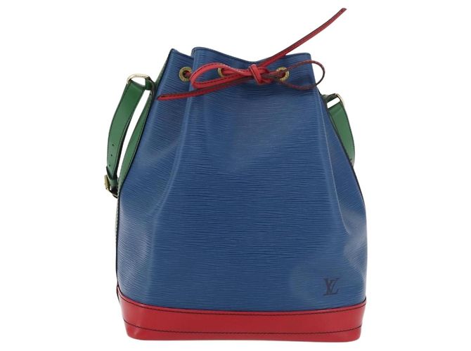 LOUIS VUITTON Epi Tricolor Noe Shoulder Bag Blue Red Green M44082 LV - vista 13