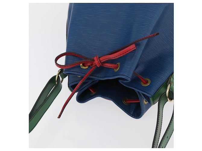 LOUIS VUITTON Epi Tricolor Noe Shoulder Bag Blue Red Green M44082 LV - vista 6