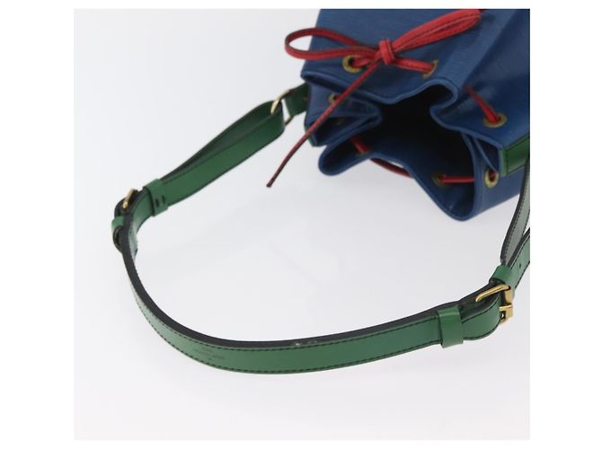 LOUIS VUITTON Epi Tricolor Noe Shoulder Bag Blue Red Green M44082 LV - vista 7