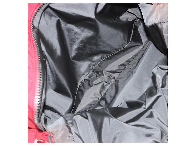 PRADA Sports Hand Bag Nylon Red Silver - vista 22